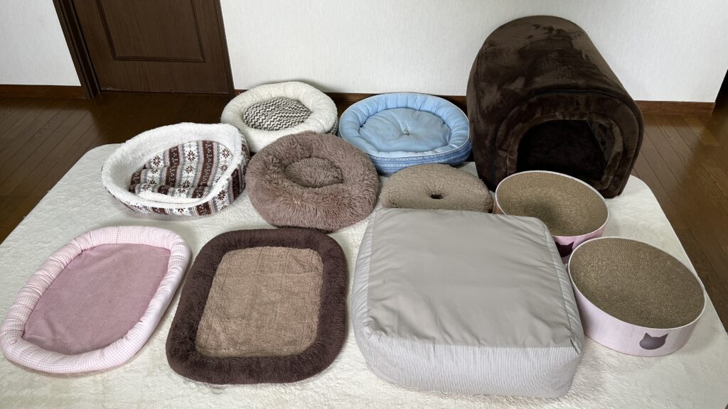 無印良品 丸洗いできる ペット用クッション 感想 まとめ レビュー 使ってみた ベージュ 猫用ベッド 夏 冬