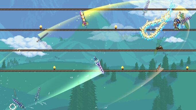 テラリア terraria ゼニス zenith 作り方 素材 折れた勇者の剣 トゥルーエクスカリバー トゥルーナイトエッジ グラスソード はり つた トゥルーナイトメアエッジ ほのおのたいけん ムラマサ